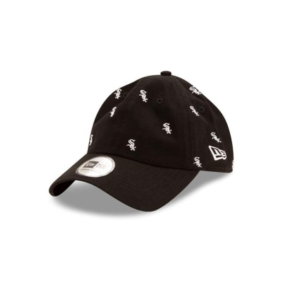 Sapca New Era Chicago White Sox MLB All Over Logo Casual Classic Adjustable - Negrii